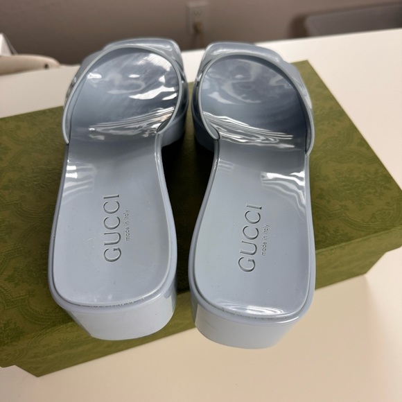 GUCCI Rubber Platform Slide Sandals Size 40 - Picture 4 of 16